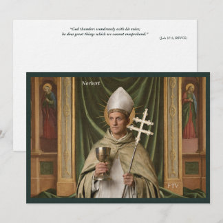 Carte Sainte de l'Art Catholique | Saint Norbert
