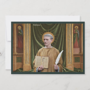 Carte Sainte de l'Art Catholique   Saint Raban Mau