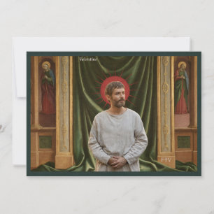 Carte Sainte de l'Art Catholique Saint Valentin