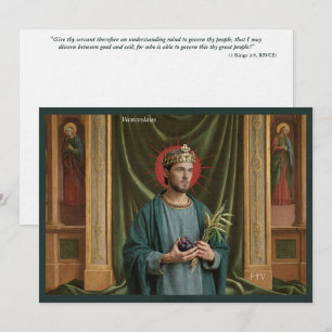 Carte Sainte de l'Art Catholique Saint Venceslas