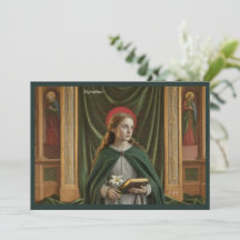 Carte Sainte de l'Art Catholique | Sainte Dymphna