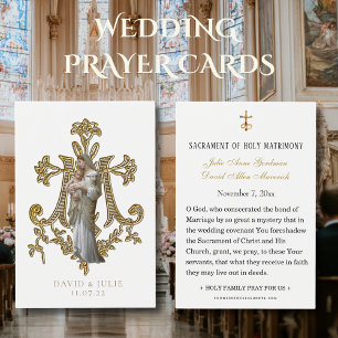 Carte Sainte de Mariage Catholique Traditionnelle