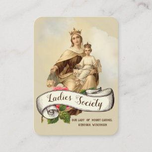 Carte Sainte de prière religieuse catholique du Mo