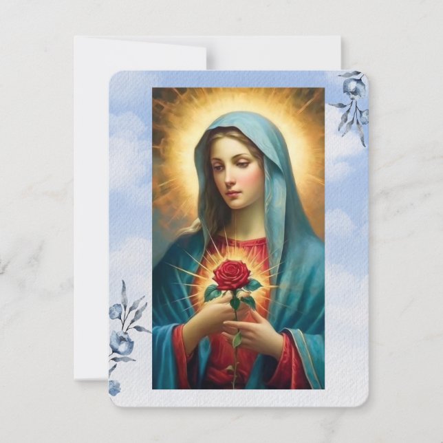 Carte Sainte du Mémorial funéraire catholique Vier (Devant)