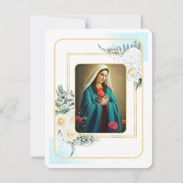 Carte Sainte du Mémorial funéraire catholique Vier (Devant)