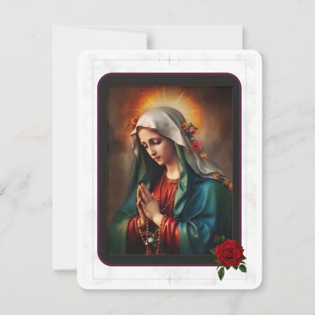 Carte Sainte du Mémorial funéraire catholique Vier (Devant)
