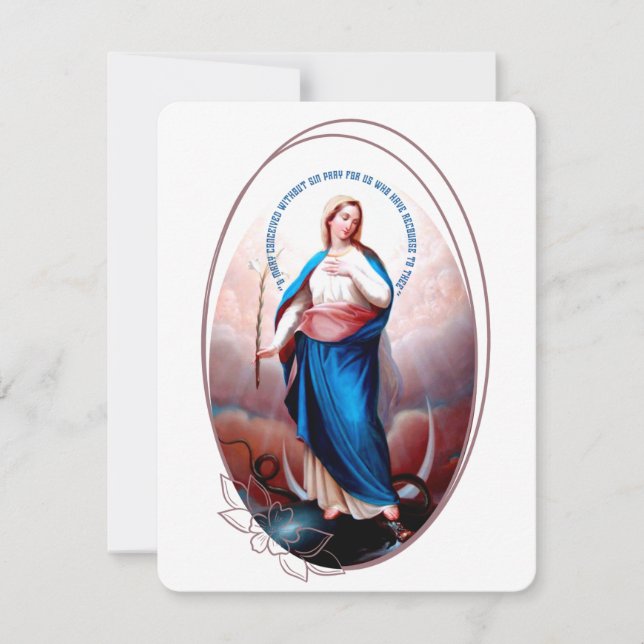 Carte Sainte du Mémorial funéraire catholique Vier (Devant)