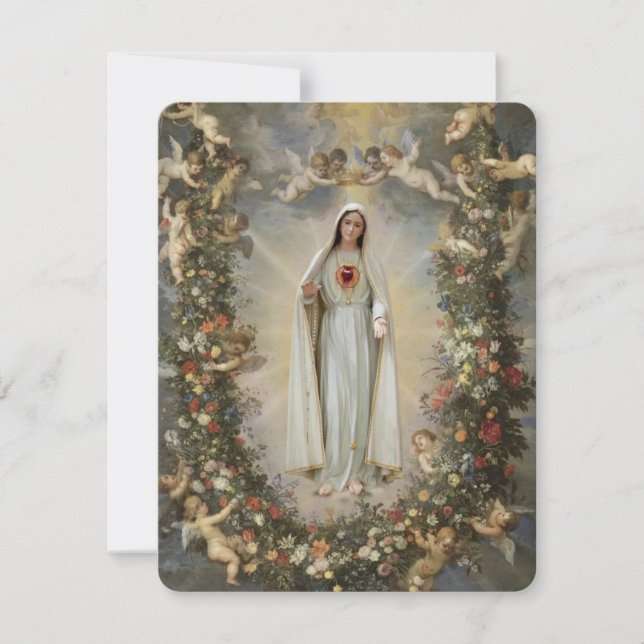 Carte Sainte du Mémorial funéraire catholique Vier (Devant)