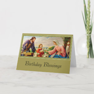 Carte SAINTE FAMILLE Saint Joseph, Jésus, Marie