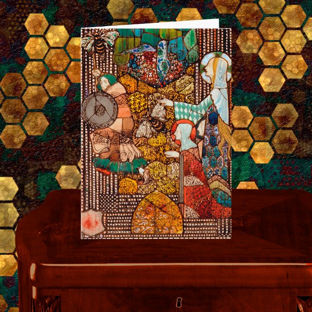 Carte Sainte Gobnaï repousse un voleur de bétail avec de (Créateur téléchargé)