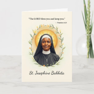 Carte Sainte Josephine Bakhita, la paix de Dieu avec les