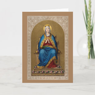 Carte Sainte Marie Vierge Vintage religieuse