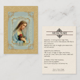 Carte sainte   notre Madame avec la damassé d'or