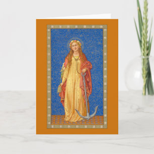 Carte Sainte Philomène avec une ancre (SNV 051)