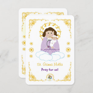 Carte Sainte St. Gianna Molla