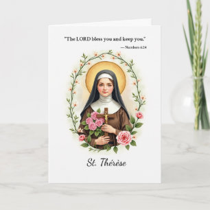 Carte Sainte Thérèse de Lisieux La Paix et les Bénédicti