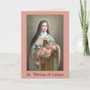 Carte Sainte Thérèse de Lisieux la Petite Fleur (BJE 01)