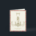Carte Sainte Vierge Marie Anges Religieux<br><div class="desc">Doté d'une image religieuse catholique traditionnelle,  conçue selon la coutume,  de la Bienheureuse Vierge Marie couronnée d'anges célestes.</div>