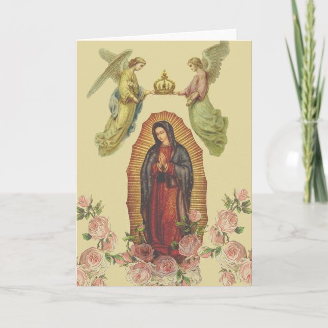 Carte Sainte Vierge Marie Guadalupe Religieuse (Devant)