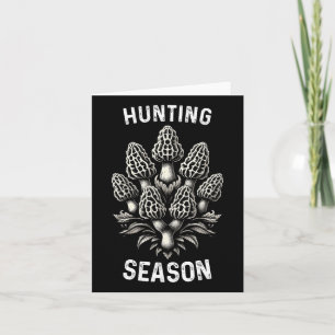 Carte Saison Chasse Morel Champignons Chasse Morchella F