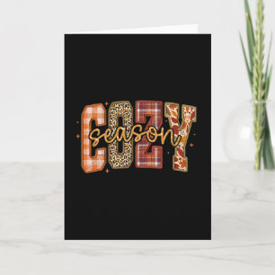 Carte Saison Cosy Fleur Sauvage Automne Fall Vous Feuill