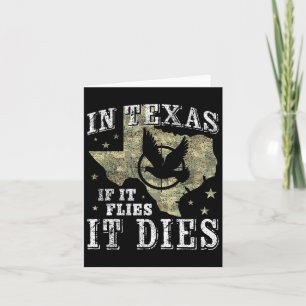 Carte Saison de chasse à la colombe du Texas - Il vole I