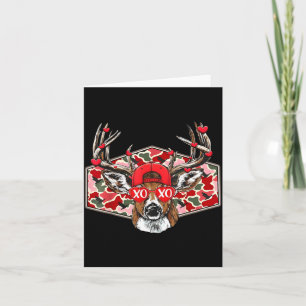 Carte Saison de chasse au cerf buck Camo Xoxo Saint-Vale