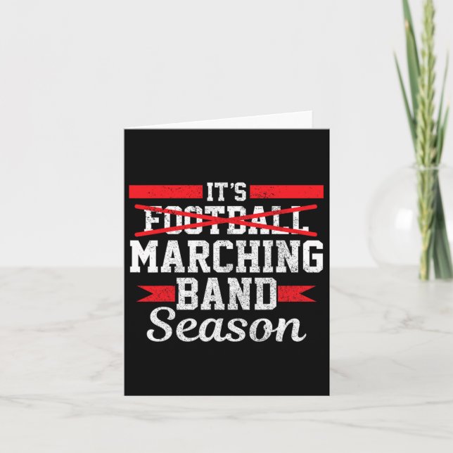 Carte Saison de la bande de Marching Pas Football Funny  (Devant)