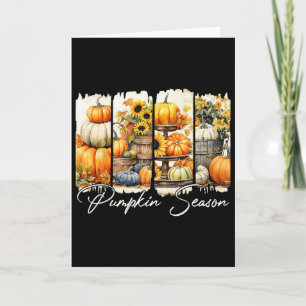 Carte Saison des citrouilles Thanksgiving Automne Ambian