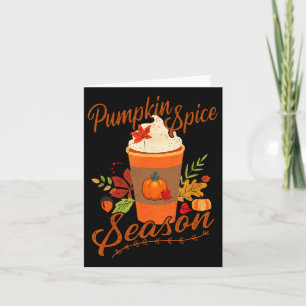 Carte Saison des épices citrouilles Saison des dernières