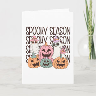 Carte Saison Éffrayante d'Halloween