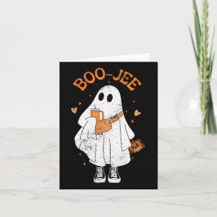 Carte Saison éffrayante mignonne Fantôme Halloween Bouje