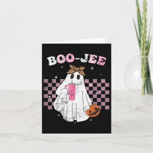 Carte Saison éffrayante mignonne Fantôme Halloween Costu