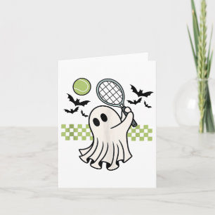 Carte Saison Éffrayante rétro du joueur de tennis d'Hall