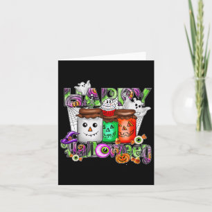 Carte Saison éffrayante Retro Happy Halloween Fantômes F