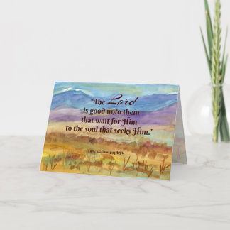Carte Saison Lenten Lamentations Scripture Montagnes