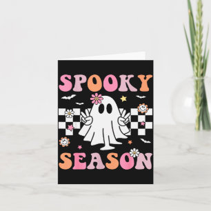 Carte Saison Soky Joyeux Halloween Fantôme Rétro Soky Fe