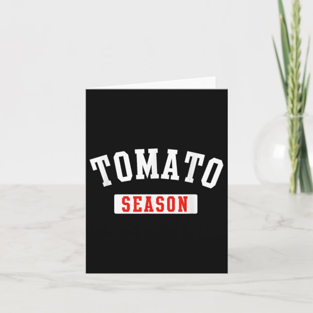 Carte Saison Tomato Funny Tomato Jardinage légumes Fa (Devant)