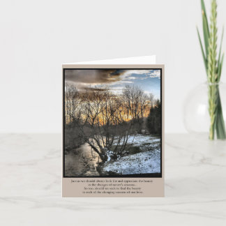 Carte Saisons inspirées de cadeaux de nos vies