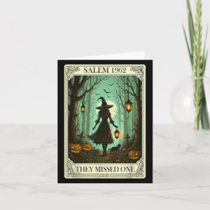 Carte Salem 1692 Halloween Sorcière Ils Ont Manqué Un Ta