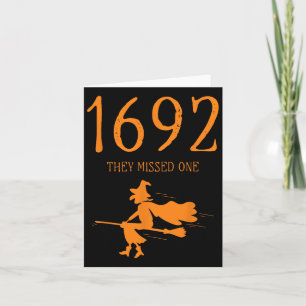 Carte Salem 1692 Ils Ont Manqué Une Sorcière D'Halloween