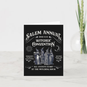 Carte Salem annuel depuis 1692 Witches Convention Witch