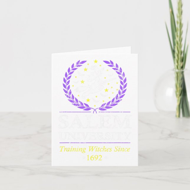 Carte Salem Witch University Training Halloween Femmes (Devant)