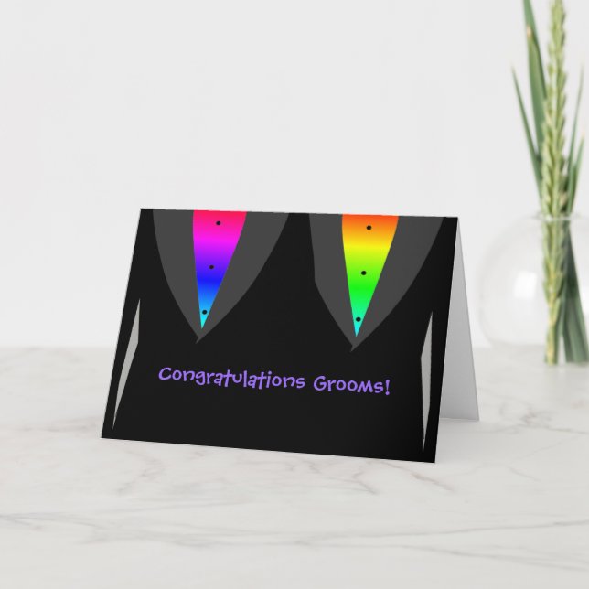 Carte Salles avec Coeur Aglow avec Fierté - Mariage gay (Devant)