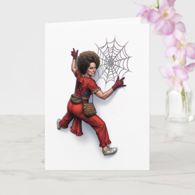 Carte Sally O'Malley Spider-Man Super-héros Fan Des pers (Orchidée)