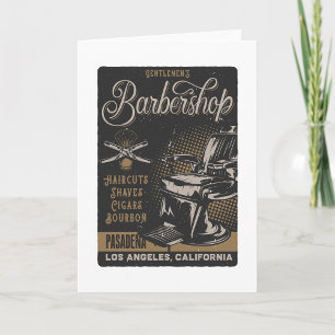 Carte Salon de coiffure pour hommes Coupes de cheveux ré