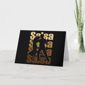 Carte Salsa Dance pour une musique latine Danser Salsa