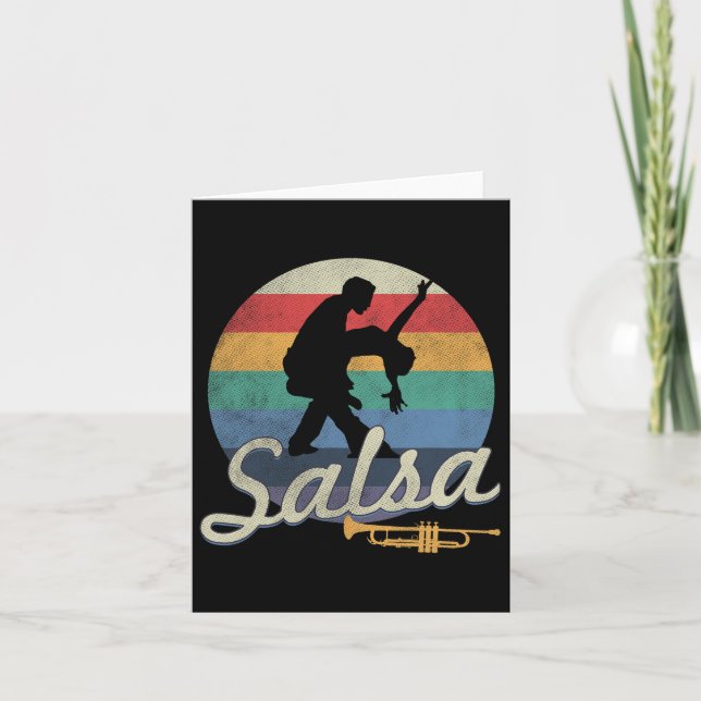 Carte Salsa Dancing Latin Salsero (Devant)