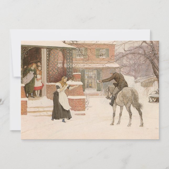 Carte Saluer le facteur par Robert Walker Macbeth (Devant)