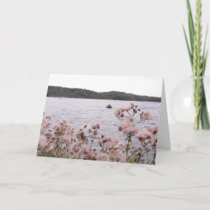 Carte Salut et en pensant à vous photo de kayak dans la
